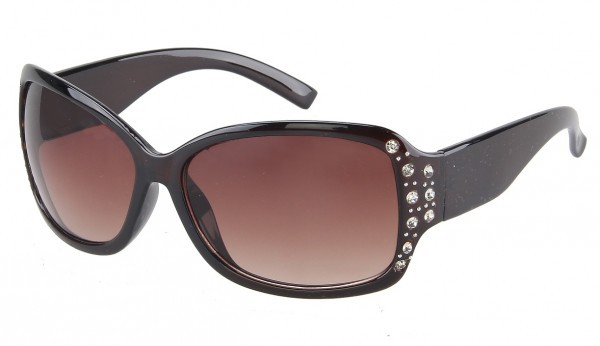 Leuke Shiny zonnebril zwart UV400 cat 3