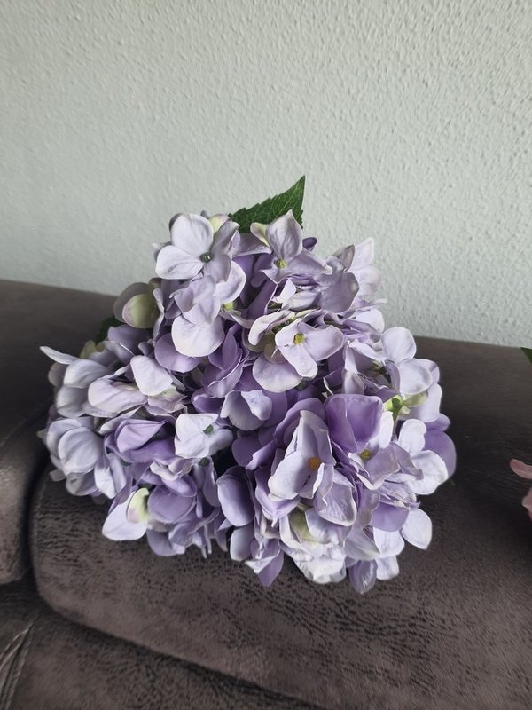 Zijde hortensia 40 cm lila